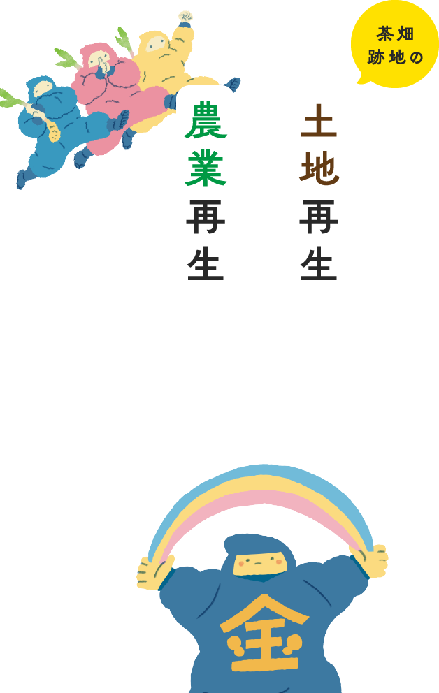 茶畑跡地の農業再生×土地再生 耕作放棄地の再生で日本を元気にするR FARMプロジェクト